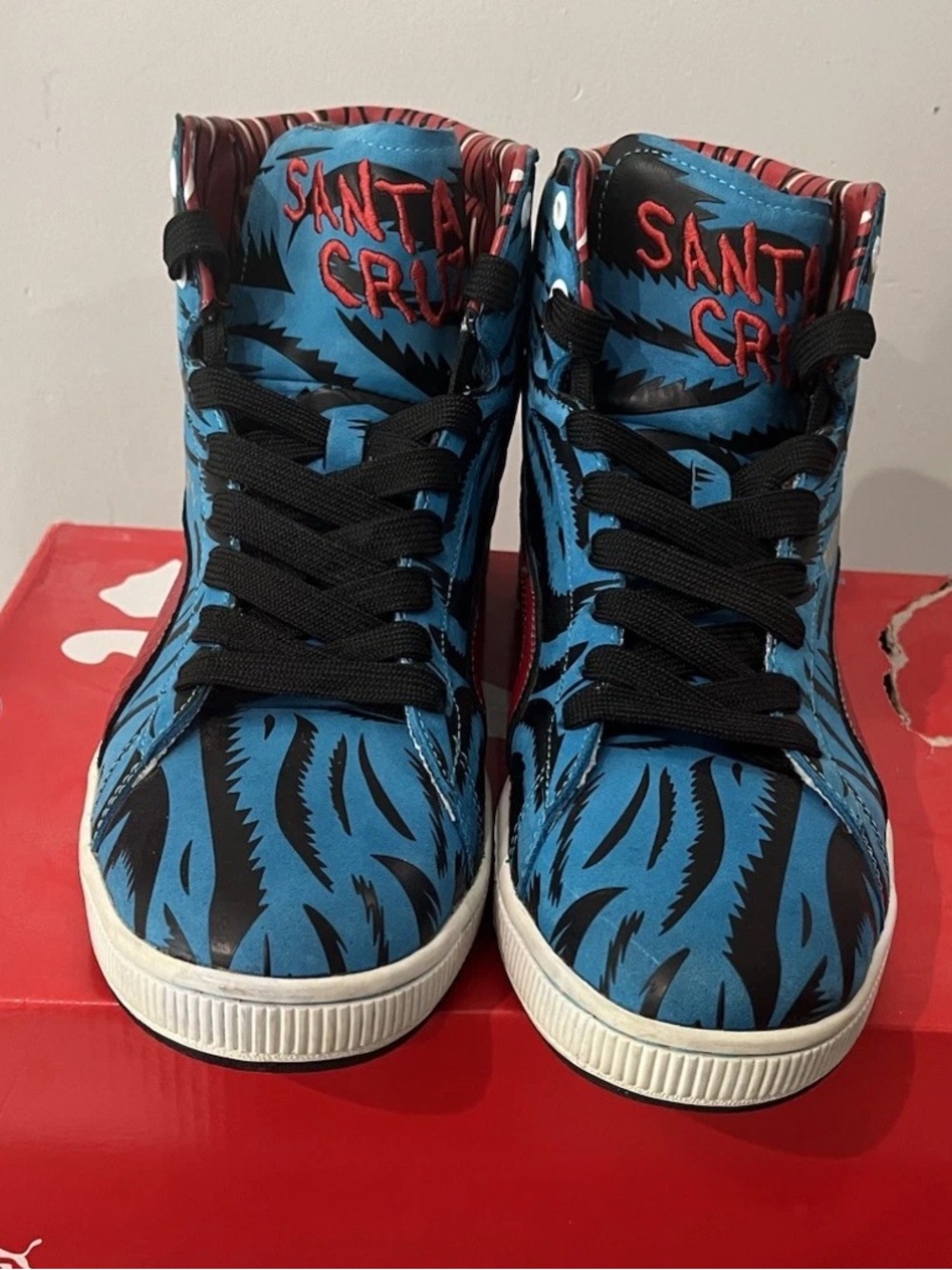 Santa Cruz x Puma First Round Screaming Hand Sz 11 (UK Sz 10) 2008 RARE LIMITED - Picture 7 of 12